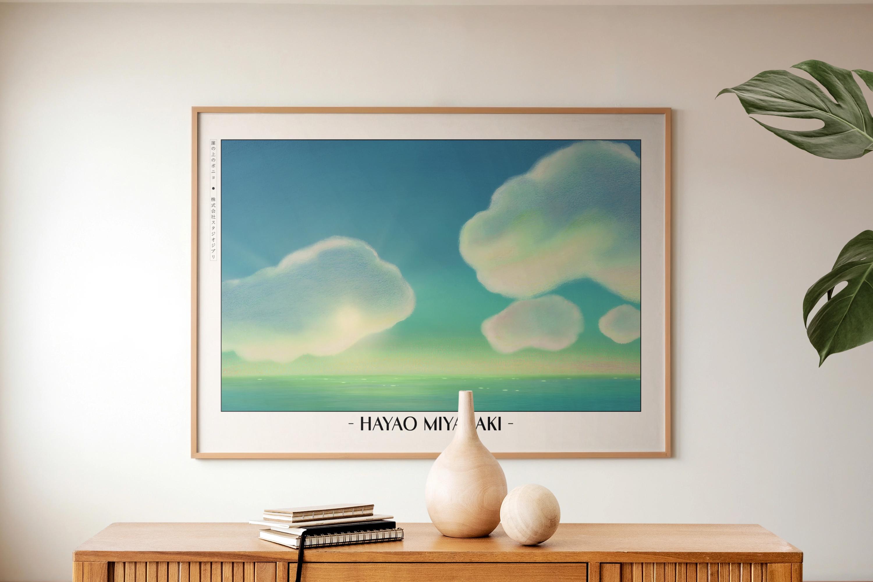 Studio Ghibli Poster | Framed Hayao Miyazaki Art Prints - Etsy