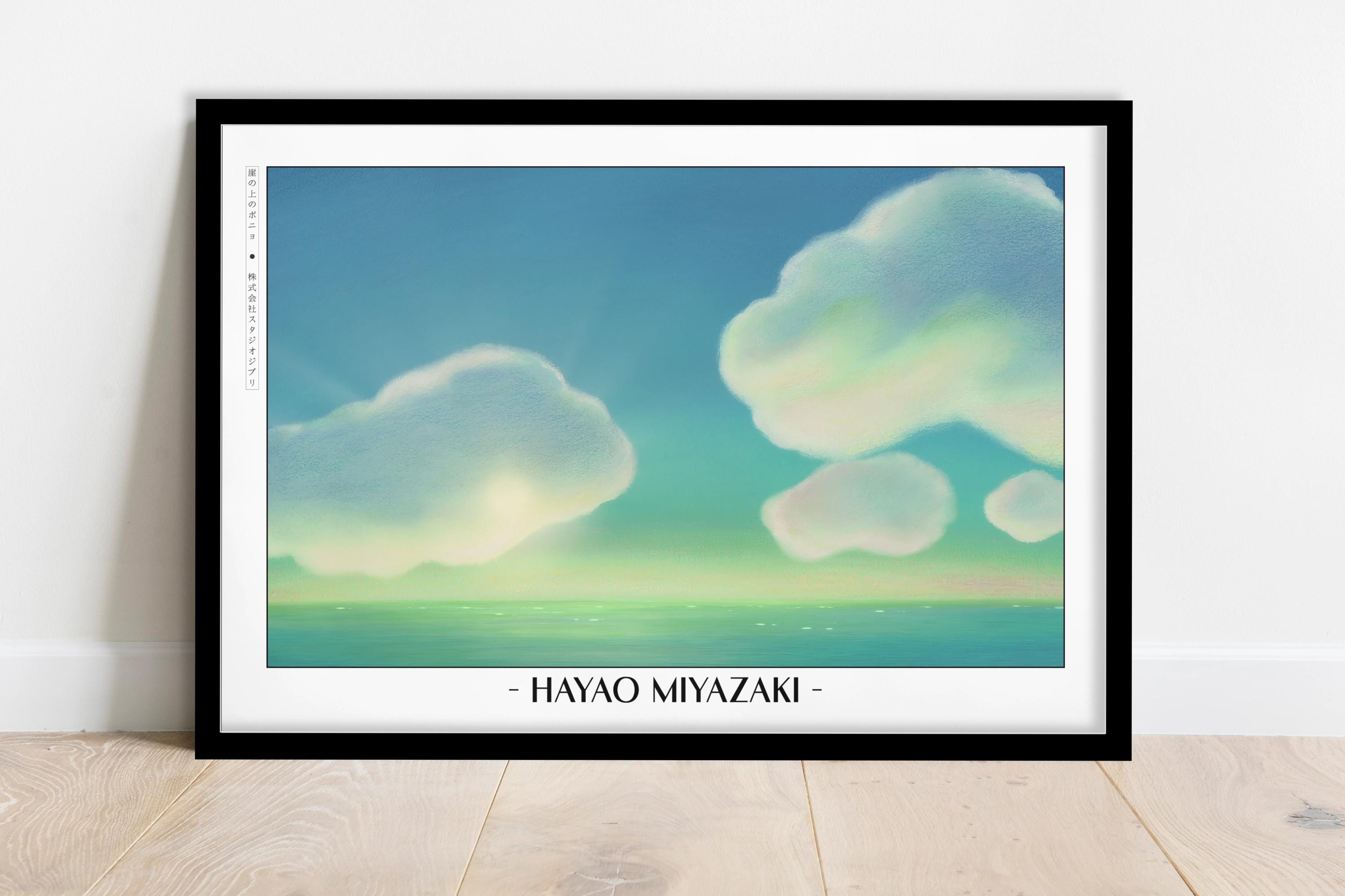 Studio Ghibli Poster | Framed Hayao Miyazaki Art Prints - Etsy