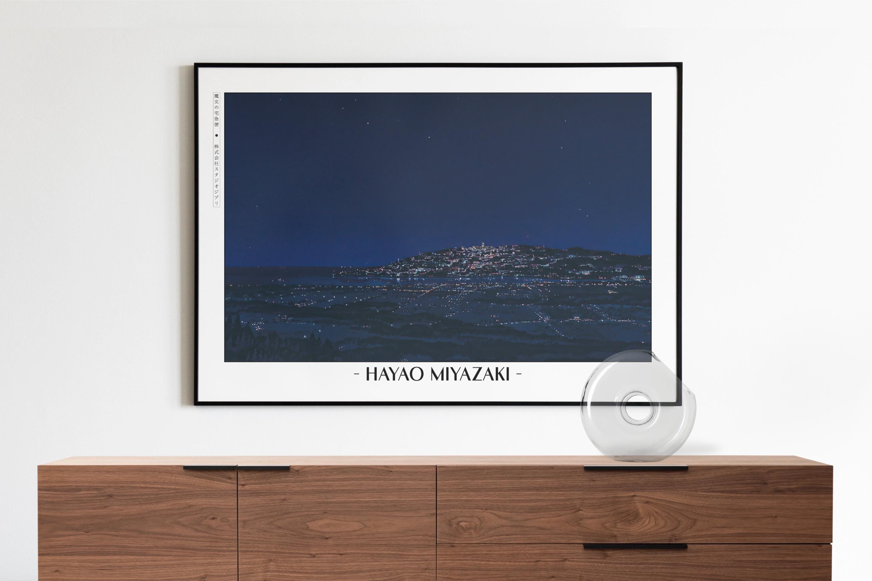 Studio Ghibli Poster | Framed Hayao Miyazaki Art Prints - Etsy