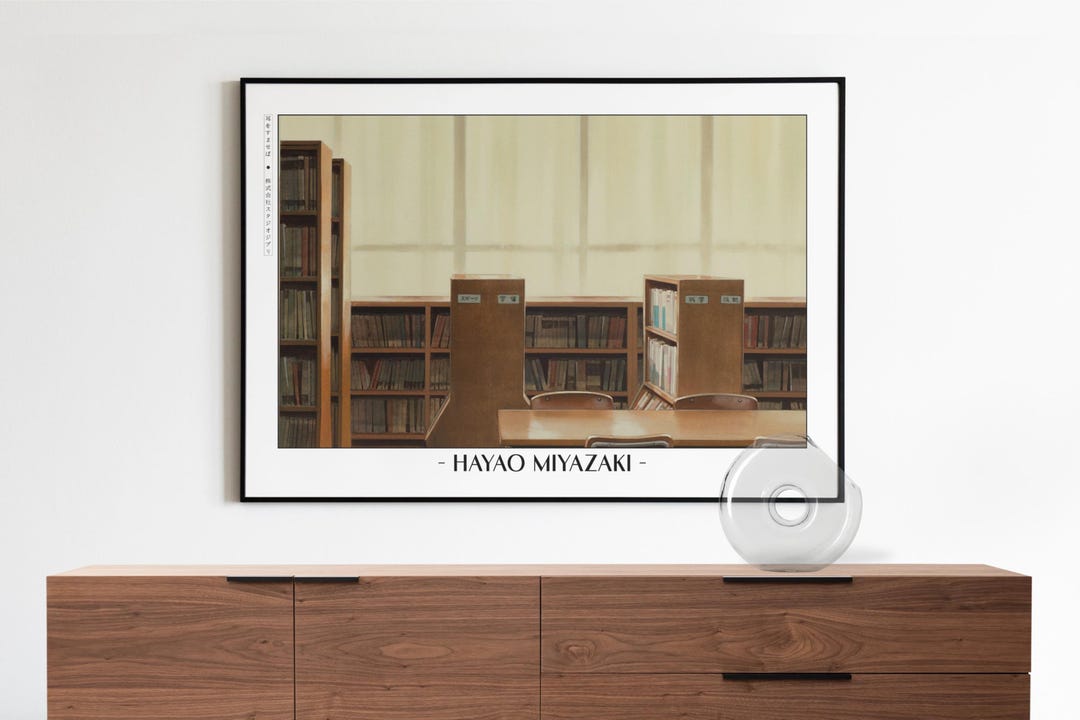 Studio Ghibli Poster | Framed Hayao Miyazaki Art Prints - Etsy