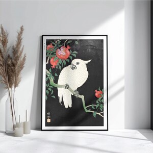 Arte murale Ukiyo-e con uccelli - Arte murale Ohara Koson, Decorazione murale orientale, Uccello giapponese, Stampa artistica ukiyo-e, Stampa poster Hokusai, Arte dell'airone