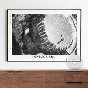 Berserk Manga Poster, Kentaro Miura Art Print, Japanese Anime Wall Art Gifts, A3/A4/A5 Framed Posters