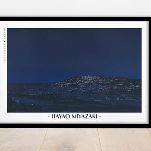 Studio Ghibli Poster | Framed Hayao Miyazaki Art Prints - Etsy