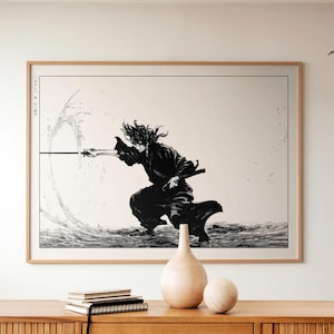 Póster de manga Vagabond / Lámina artística de Takehiko Inoue, regalo de anime japonés para pared, pósteres enmarcados A3/A4/A5