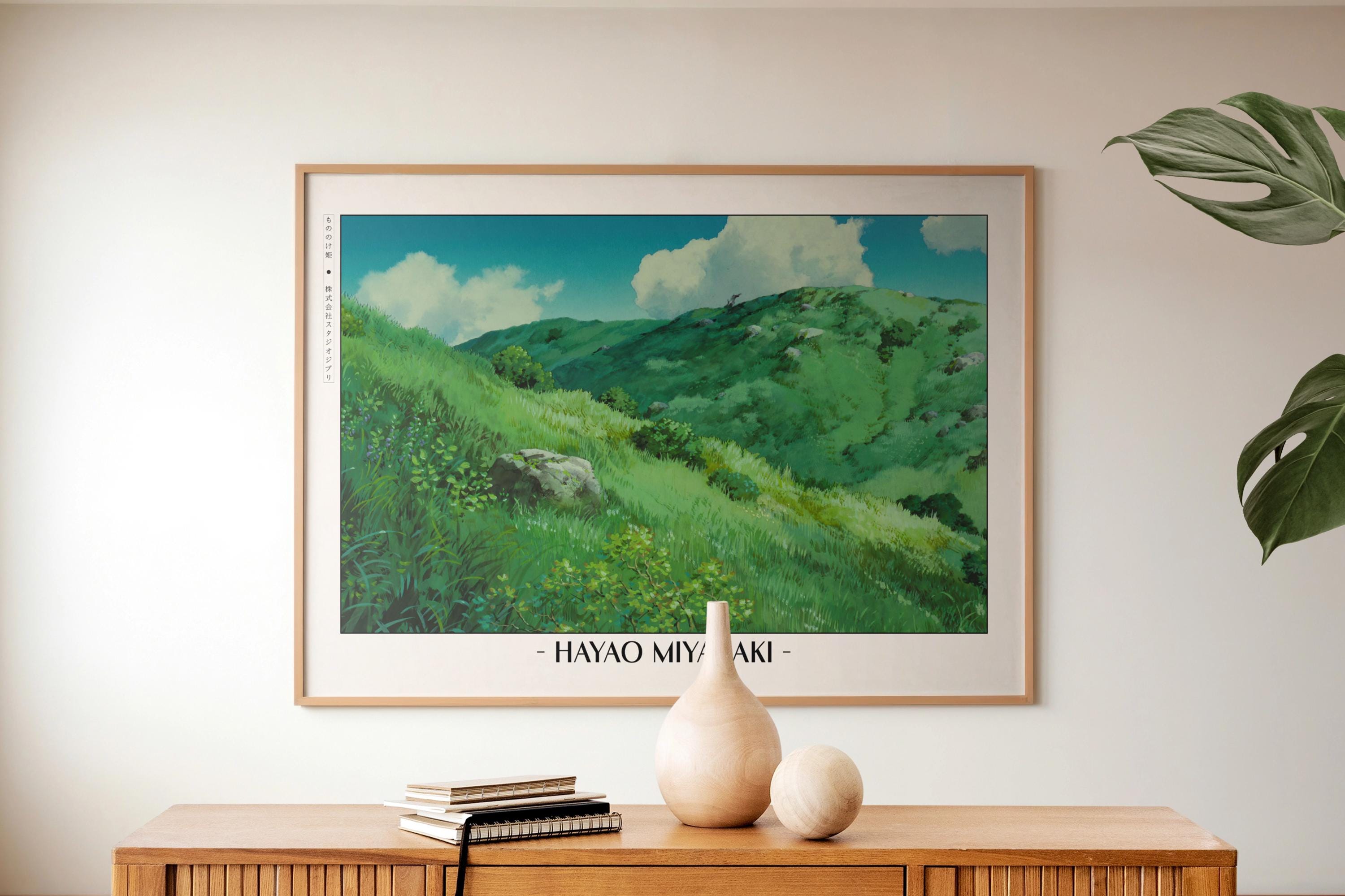 Studio Ghibli Poster | Framed Hayao Miyazaki Art Prints - Etsy