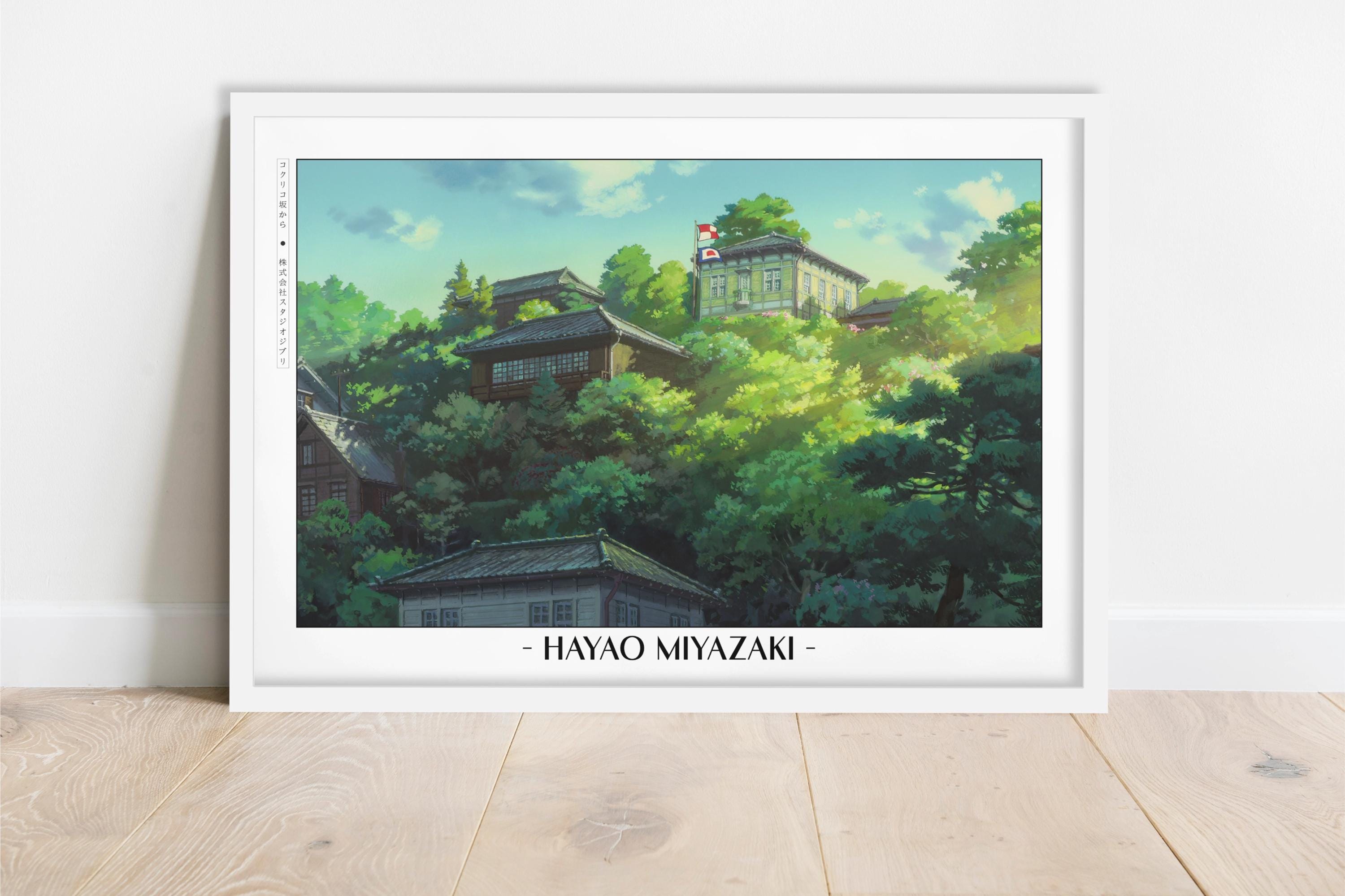 Studio Ghibli Poster | Framed Hayao Miyazaki Art Prints - Etsy