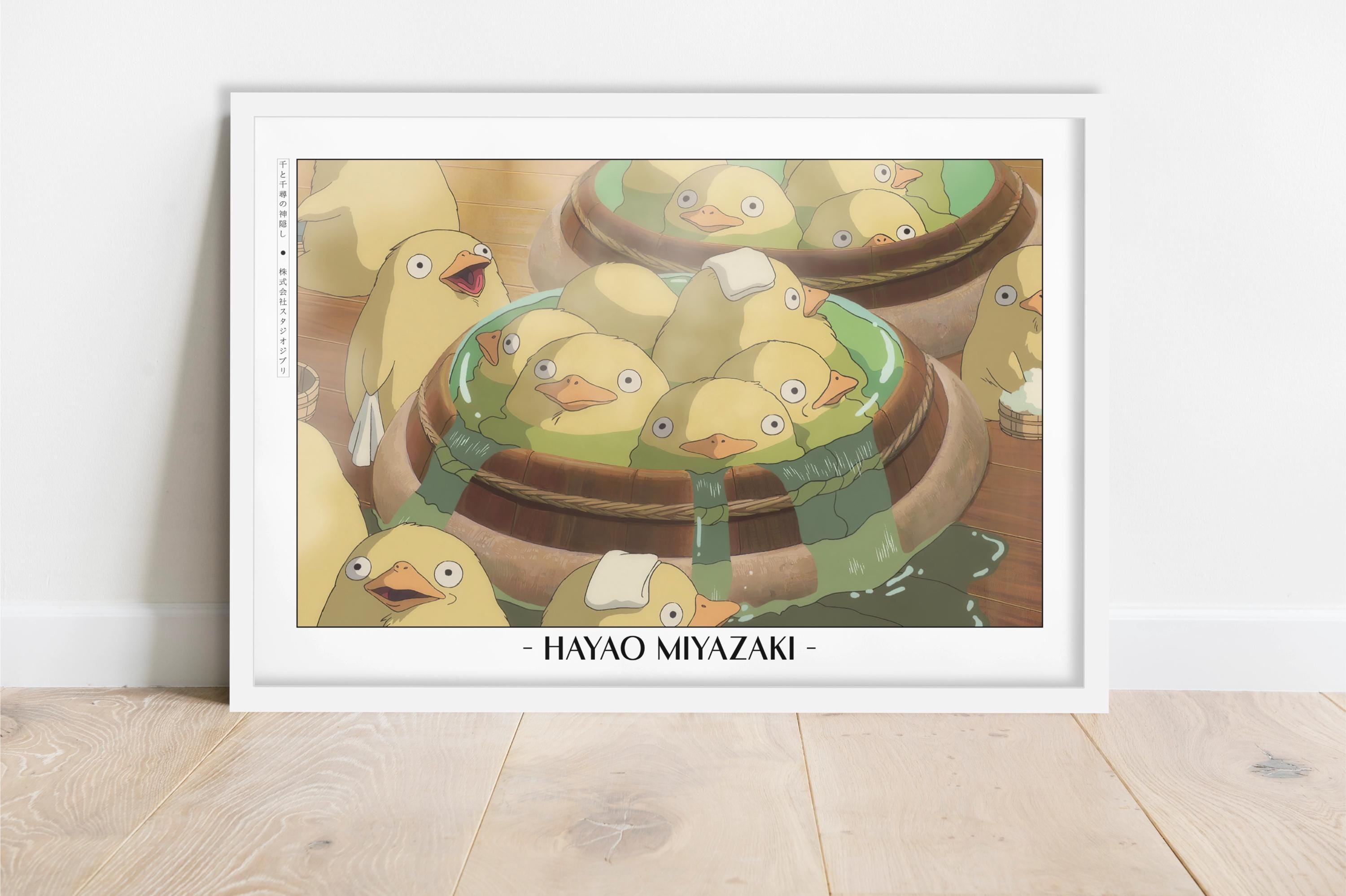 Studio Ghibli Poster | Framed Hayao Miyazaki Art Prints - Etsy