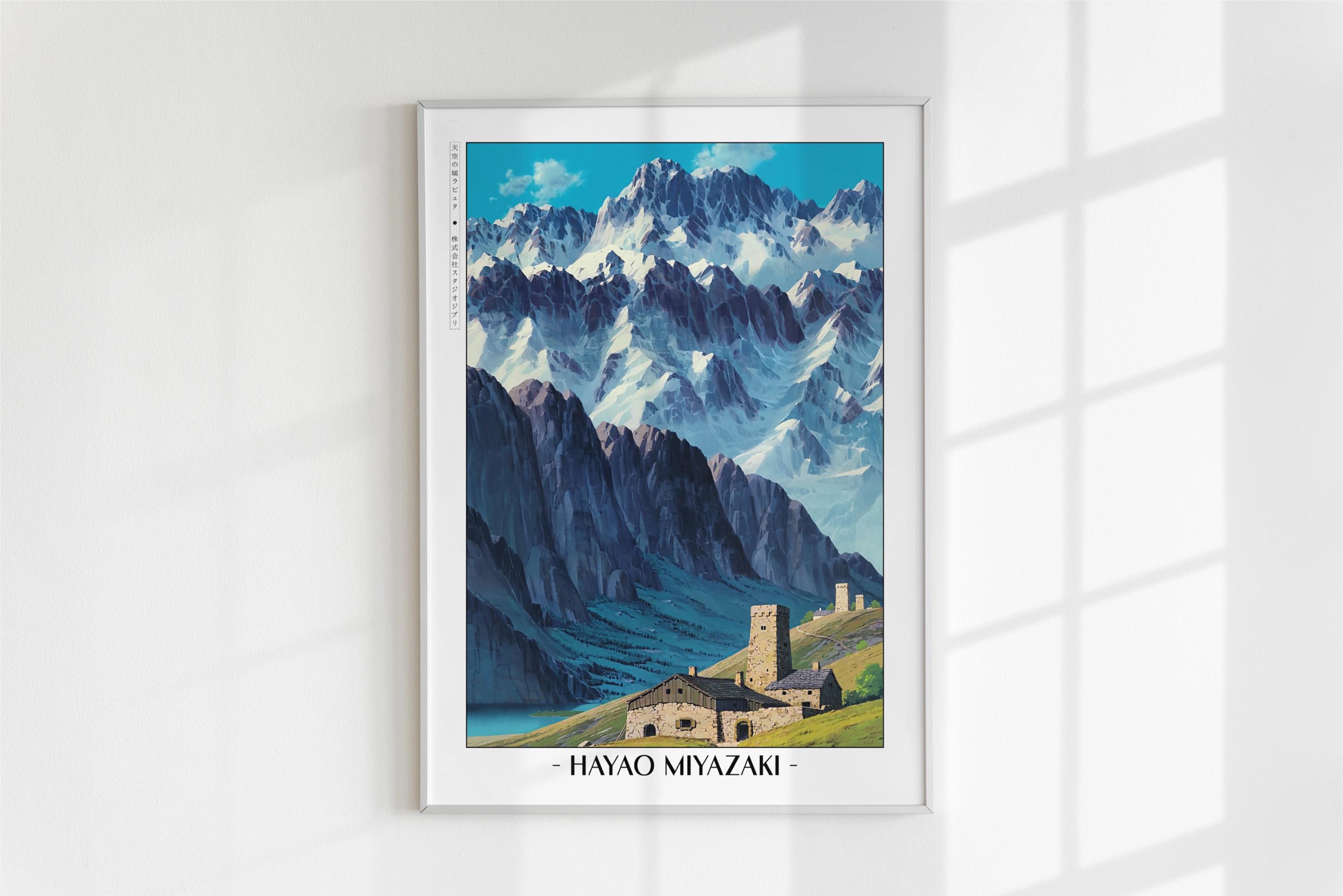 Studio Ghibli Poster | Framed Hayao Miyazaki Art Prints - Etsy