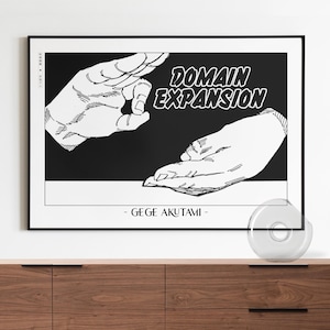 JJK Anime Poster | Framed Gege Akutami Art Prints