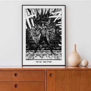 JJK Anime Poster | Framed Gege Akutami Art Prints