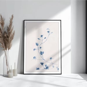 Hokusai Flower Ukiyo-e Print: Japanese Art Poster, Nature-Inspired Decor