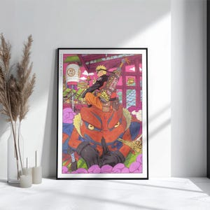 Poster di anime shonen / Stampa artistica di Masashi Kishimoto, regali di arte murale manga giapponese, poster incorniciati A3/A4/A5