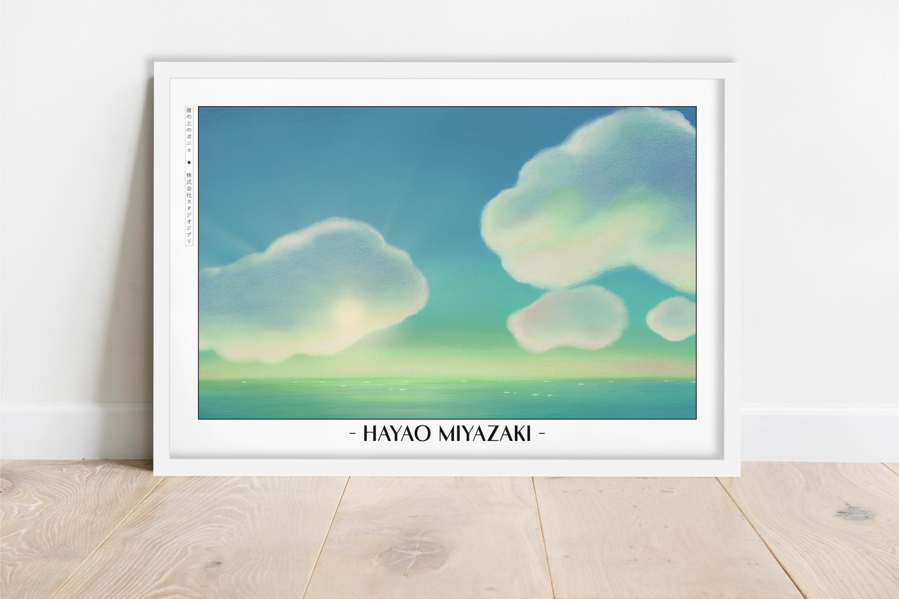 Studio Ghibli Poster | Framed Hayao Miyazaki Art Prints - Etsy