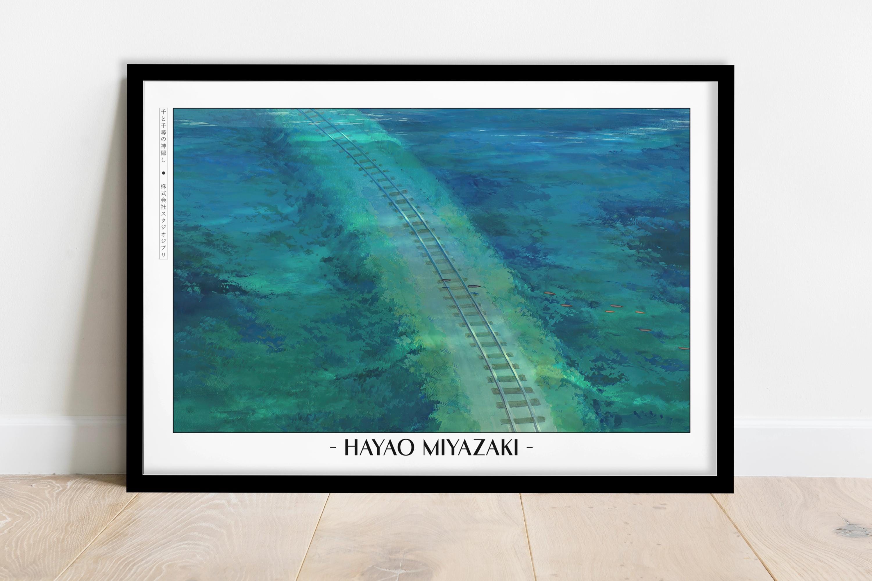 Studio Ghibli Poster | Framed Hayao Miyazaki Art Prints - Etsy
