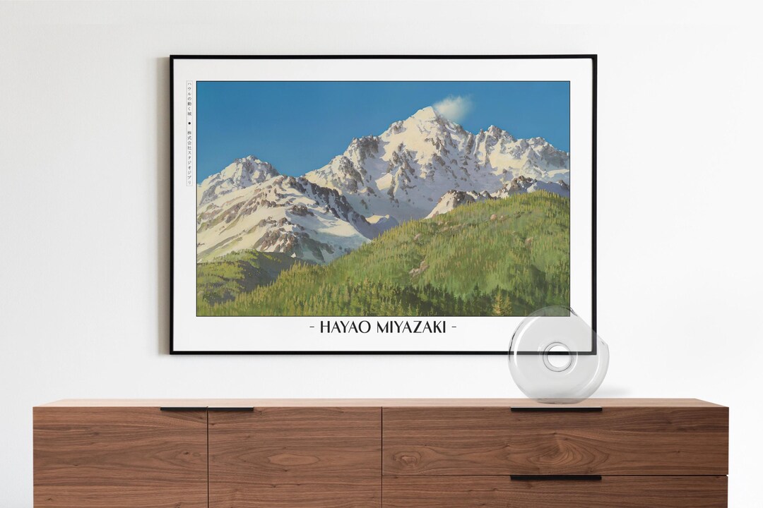 Studio Ghibli Poster | Framed Hayao Miyazaki Art Prints - Etsy