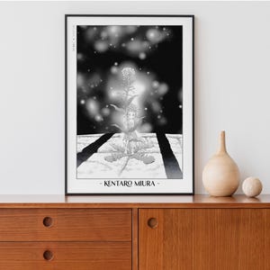 Berserk Manga Poster, Kentaro Miura Art Print, Japanese Anime Wall Art Gifts, A3/A4/A5 Framed Posters