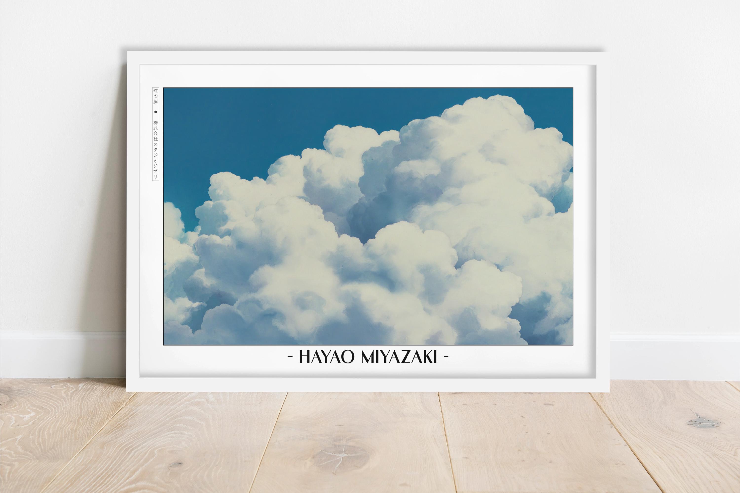 Studio Ghibli Poster | Framed Hayao Miyazaki Art Prints - Etsy