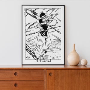 JJK Anime Poster | Framed Gege Akutami Art Prints