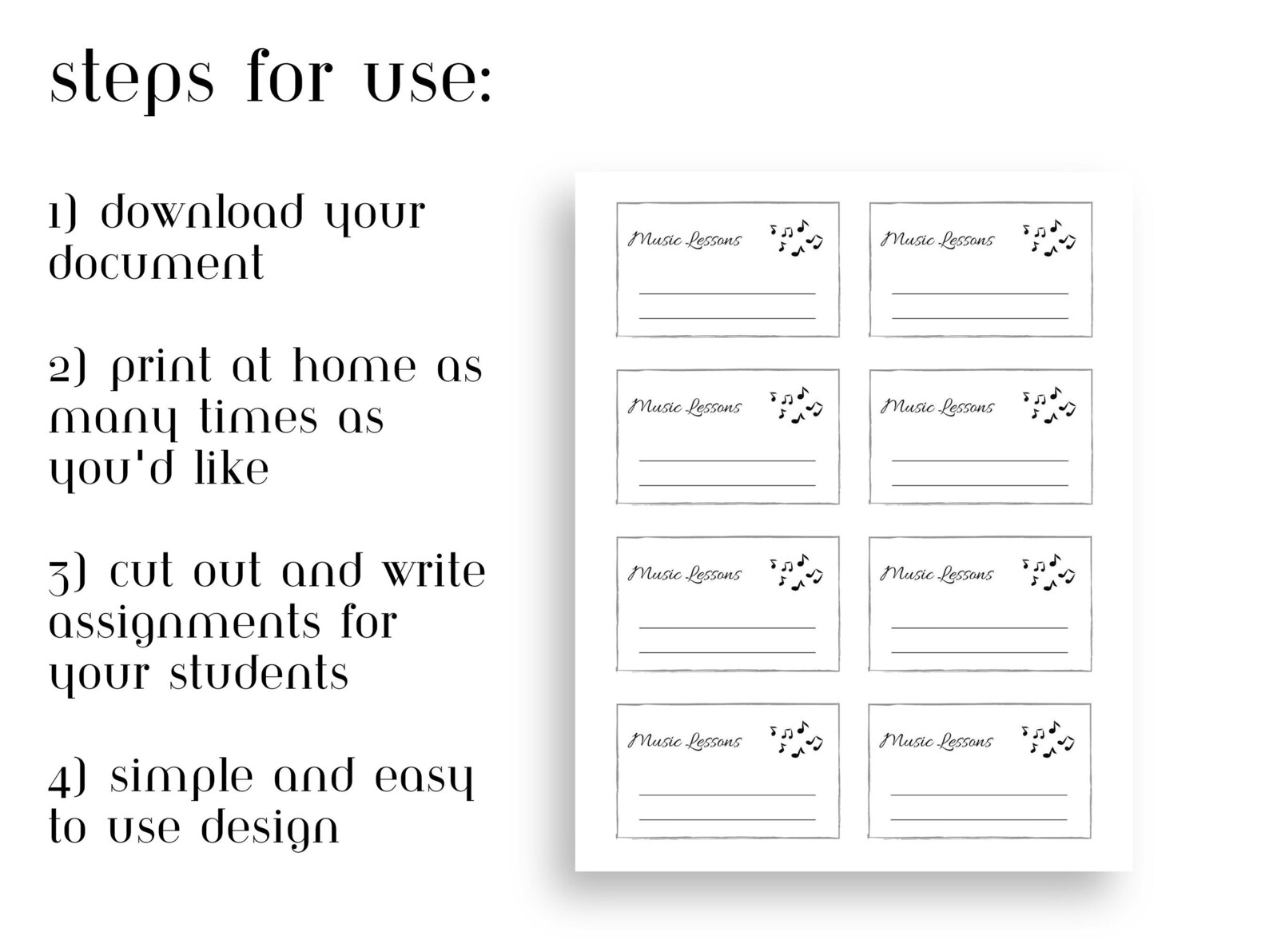 Printable Flashcards for Music Teachers | Music Lessons Digital ...