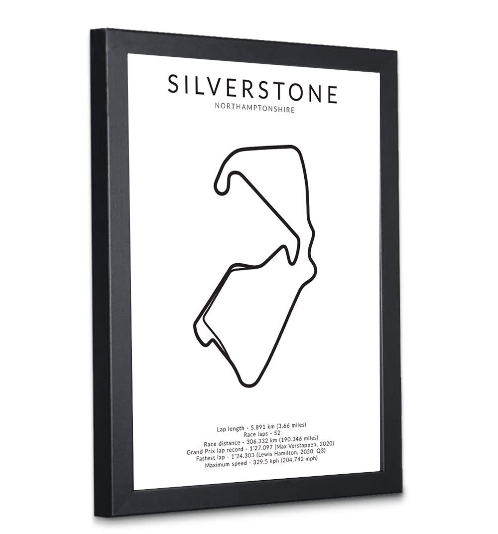 Race Track Wall Art Silverstone Coffee Mug by Sim Gadget Studios