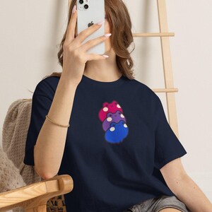 Bisexual Frogs Shirt Funny LGBTQ Pride Unisex Cotton Tee Cute Bi Pride T-Shirt Gift for Her Him