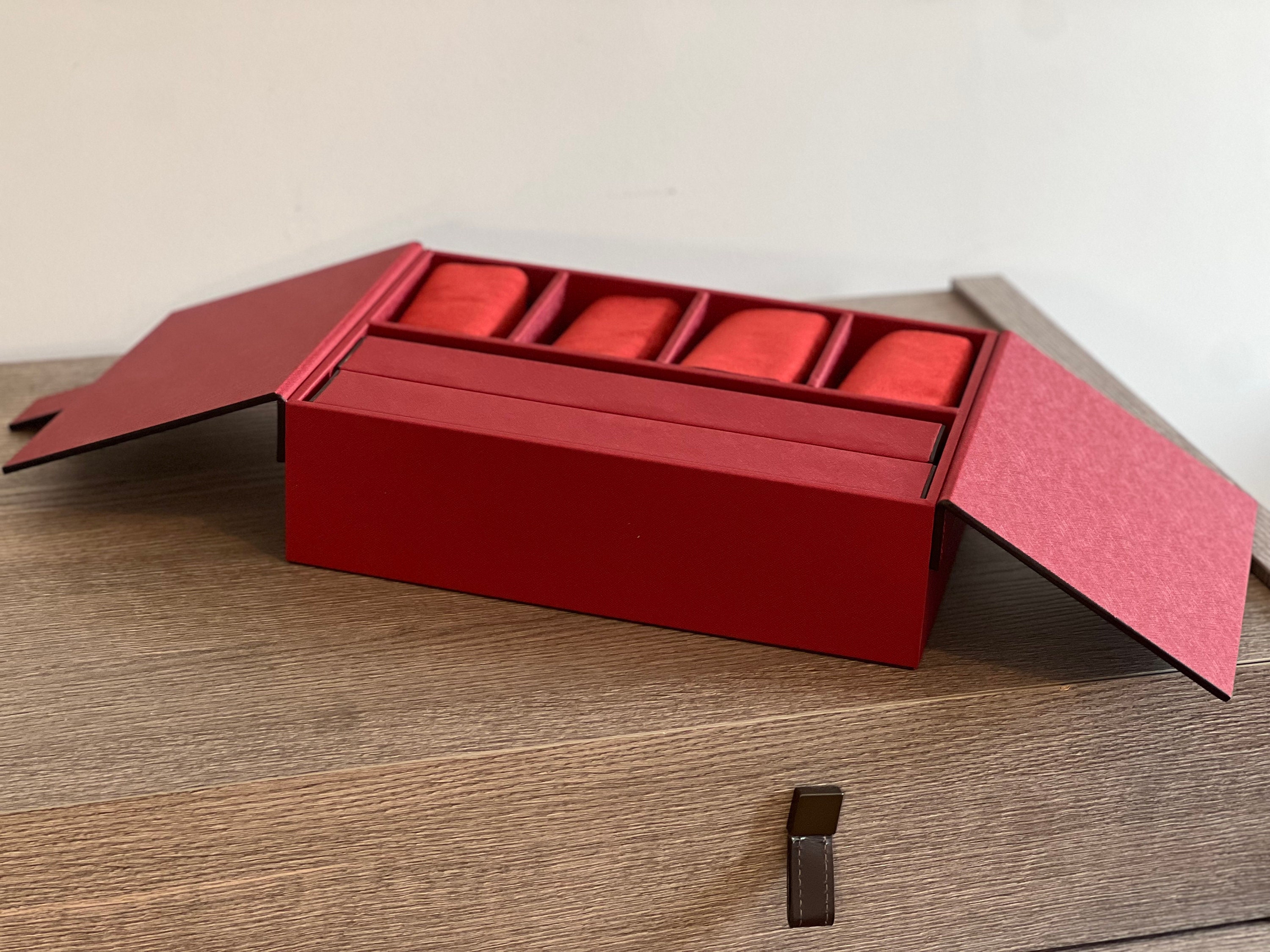 Elite Leather Rummikub Set With Locker, Rummy Board Game, Handmade