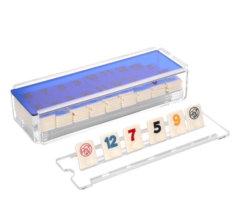 Large Rummikub Set Luxury Lucite Rummikub Set | Family Game With Locker - Etsy