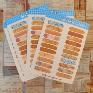 STICKERS RECORTES VINTAGE 1. 22 Pegatinas Ann Friks artesanales de cartas antiguas, facturas vintage y sellos antiguos para decorar diarios.