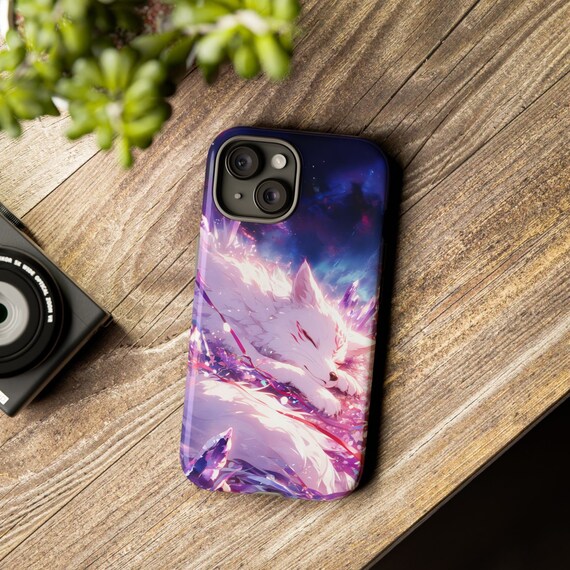 『iPhone16』紫色ソフトケース（狐デザイン） iPhone16』紫色ソフトケース（狐デザイン） 【公式通販】