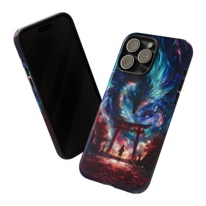 Galaxy Torii Gate Dragon Anime Phone Case, Manga Phone Case, iPhone 16 15 14 13 12 Pro Max Tough Case  Pixel 7 8 S23 s24