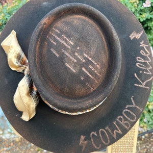 Custom Burned Hat - Large