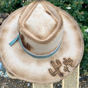Custom Burned Hat - One Size