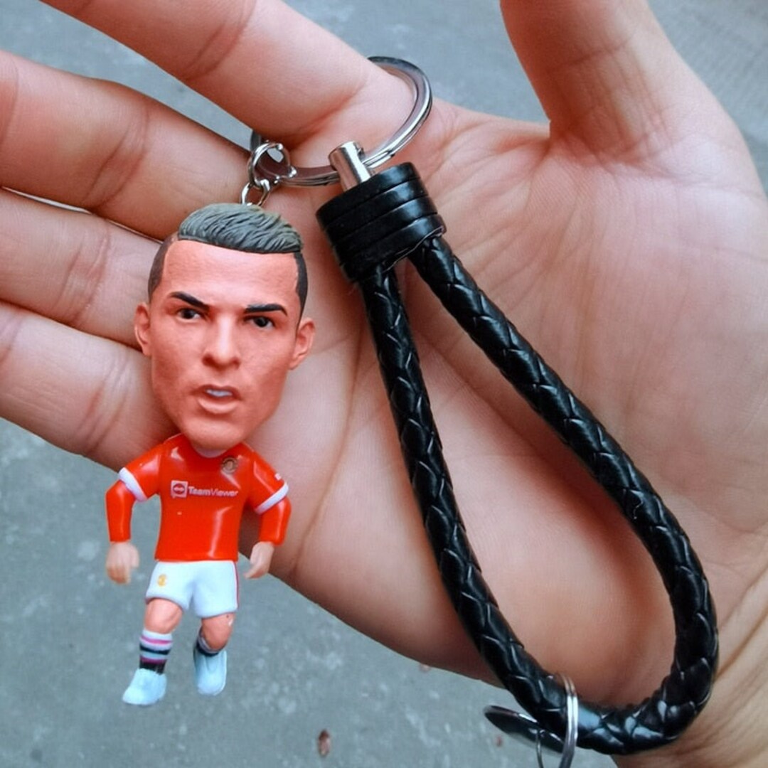 Soccer Player Keychain Cristiano Ronaldo Messi Ronaldinho Etsy