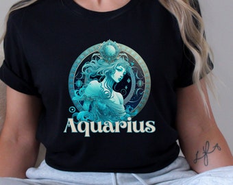 Aquarius Zodiac Sign Shirt, Aquarius Horoscope Sign Shirt, Astrological Sign Shirt, Zodiac Sign Tee, Aquarius Astrology Tee Inactive