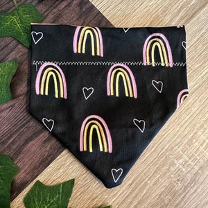 Rainbows Dog Collar Bandana