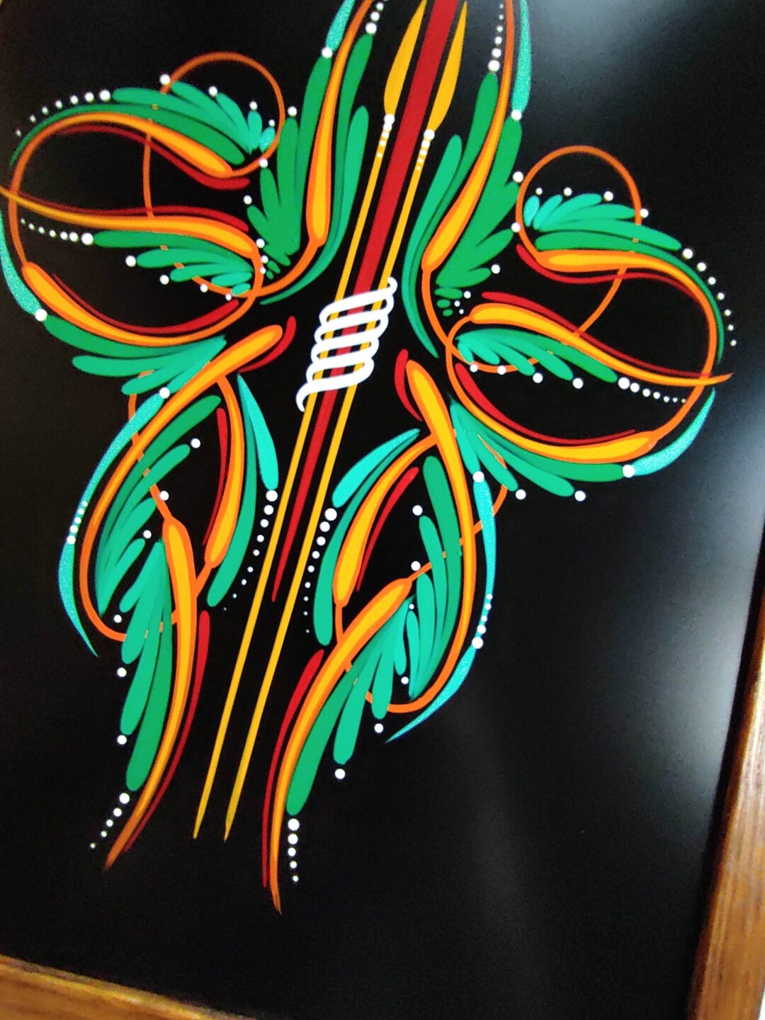 Scroll Pinstriping Panel, Kustom Panel, Kustom Kulture Art, A Treat for