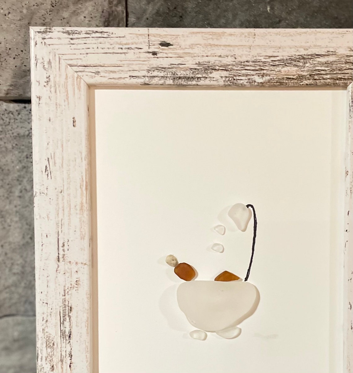 Sea Glass Art, Bathroom Decor. Etsy