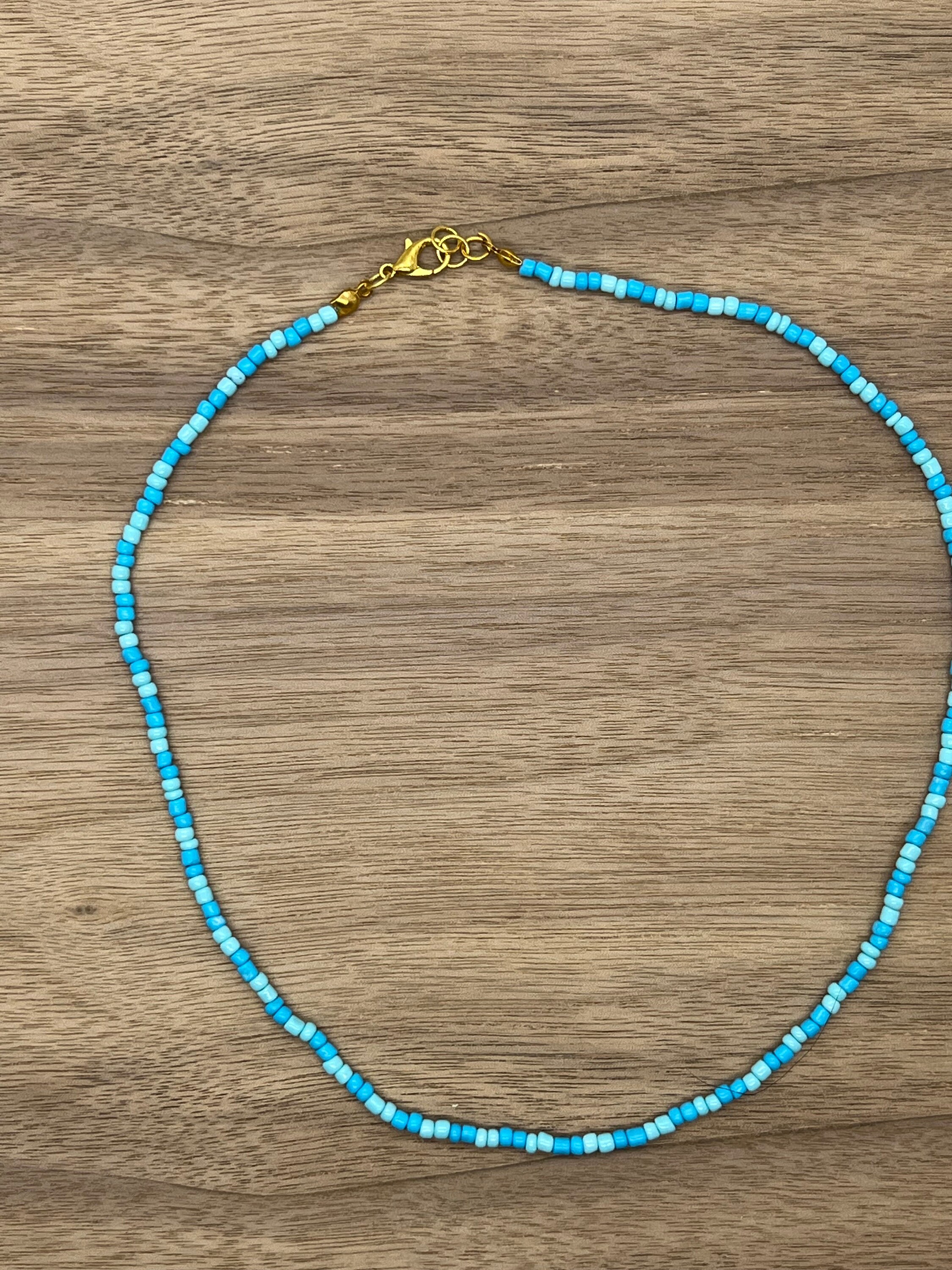 ネックレス・ペンダント Ocean Beads Necklace Ocean Waves | Seed Bead Necklace - Etsy