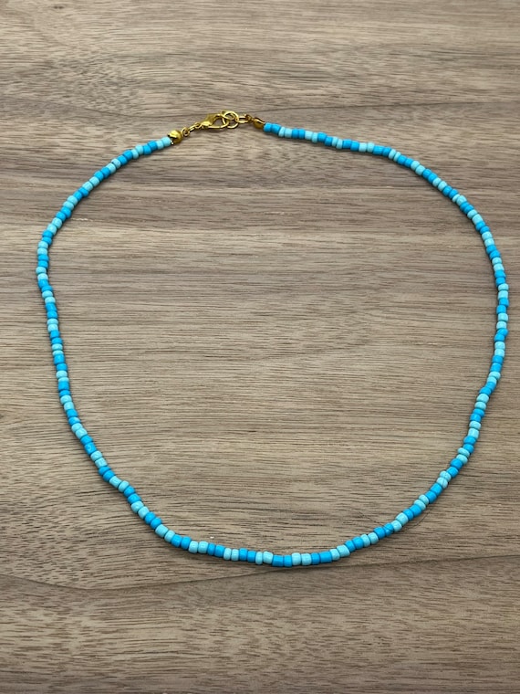 Ocean Waves | Seed Bead Necklace - Etsy