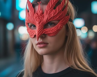 Elegante tragbare 3D gedruckte Drachenmaske - Benutzerdefinierte Farben erhältlich