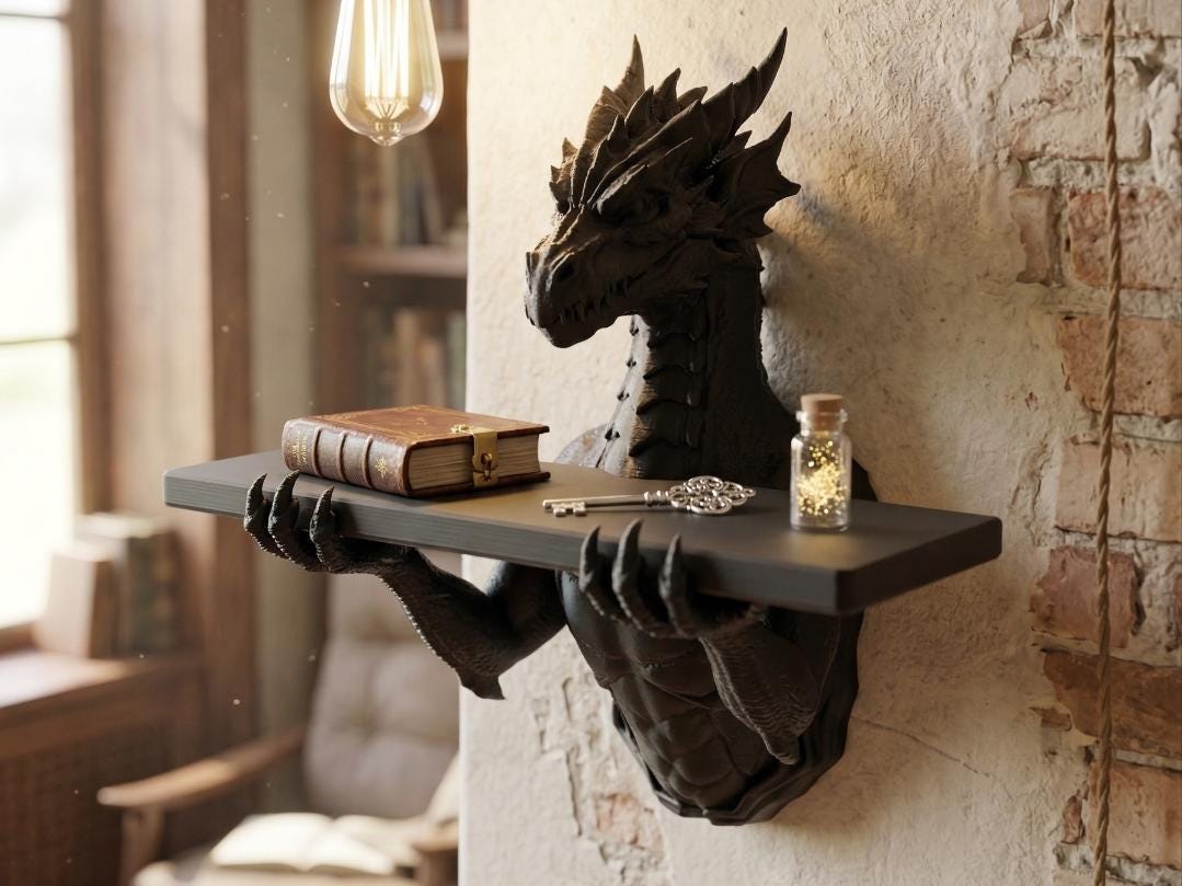 その他 Space Age Design Dragon shelf Dragon Shelves - Etsy Canada