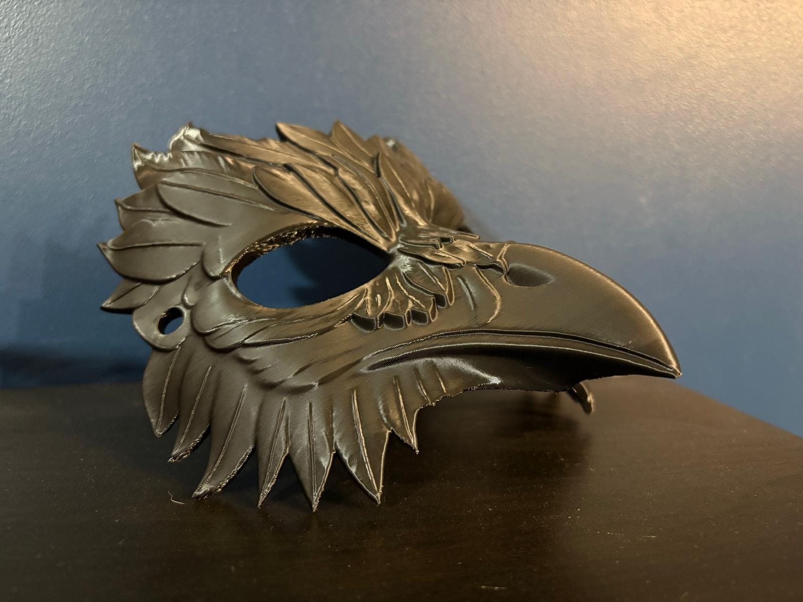 Wearable 3D Printed Crow Mask – Custom Colors Available - Etsy
