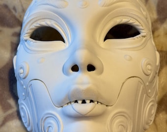 Geisha mask, Geisha Mask with Sharp Teeth - Unique Japanese Art, japanese mask
