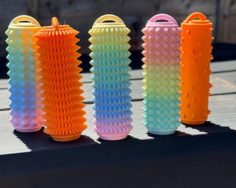 Rodillo antiestrés / Herramienta sensorial texturizada para presión profunda / Juguete táctil firme / Juguete antiestrés portátil para adolescentes y adultos