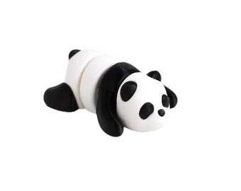 Pequeño panda articulado: adorable compañero de escritorio y juguete antiestrés