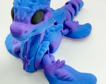 Jouet monstre du Loch Ness Fidget | Monstre articulé du LochNess imprimé en 3D
