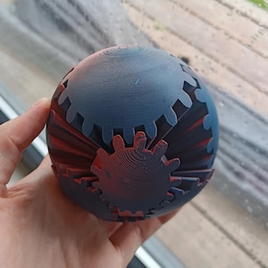 Unique 3D Printed Gear Ball Fidget Toy – Perfect Stress Reliever & Desk Accessory