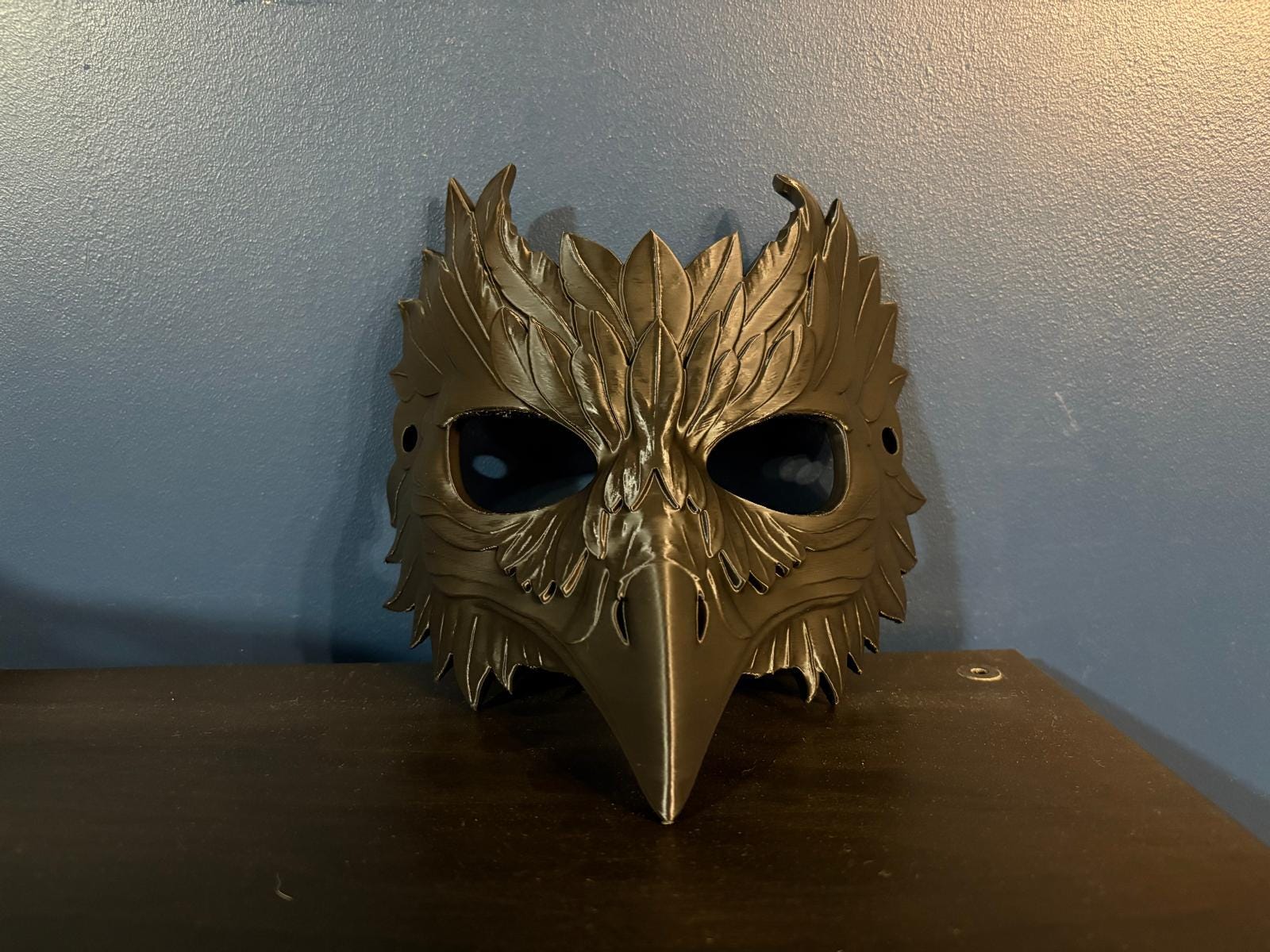 Wearable 3D Printed Crow Mask – Custom Colors Available - Etsy
