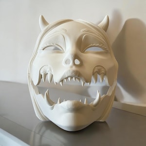 KUCHISAKE MASK,  with Sharp Teeth - Unique Japanese Art, japanese mask