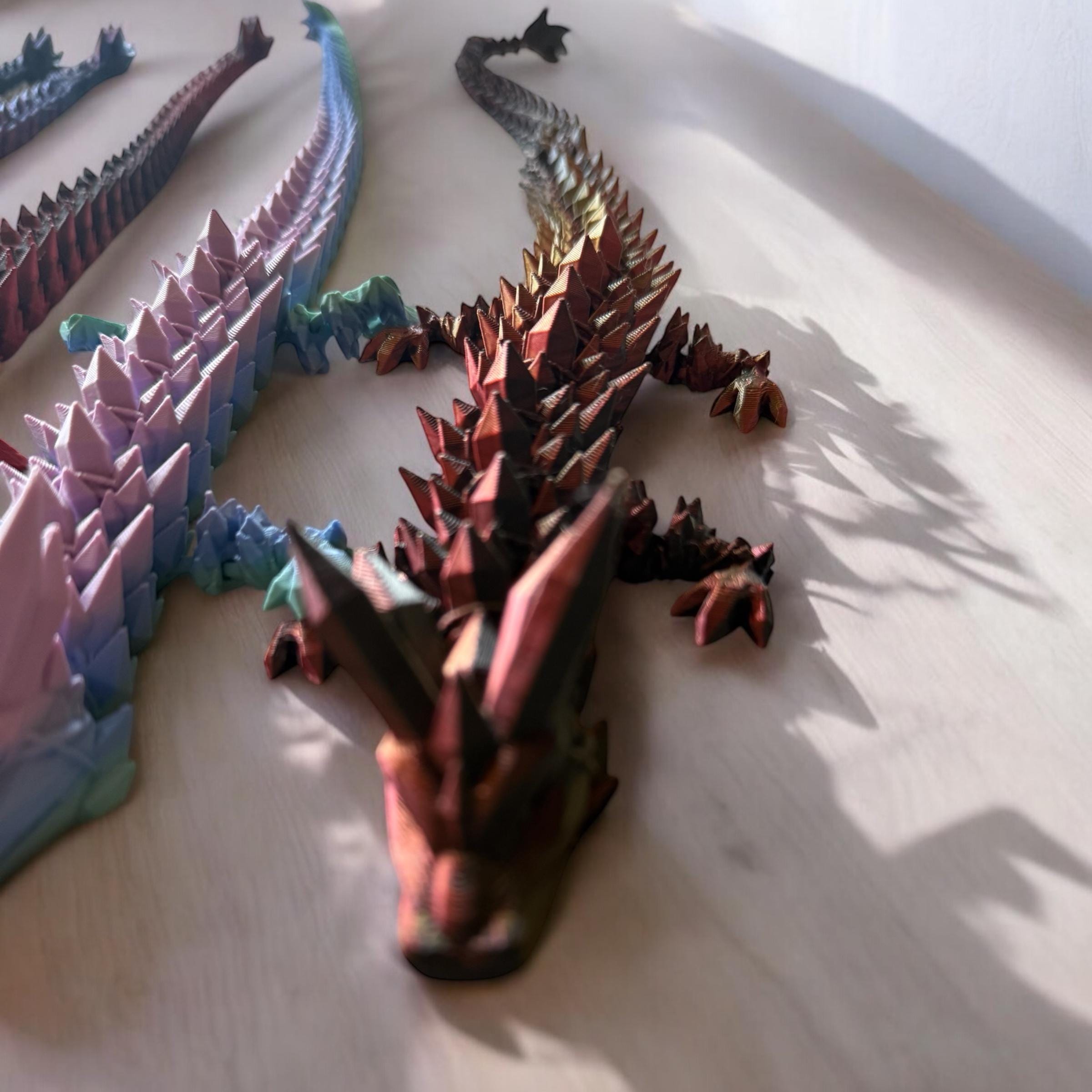 Articulated Crystal Dragon | 3D Printed Fantasy Design Cinderwing ...